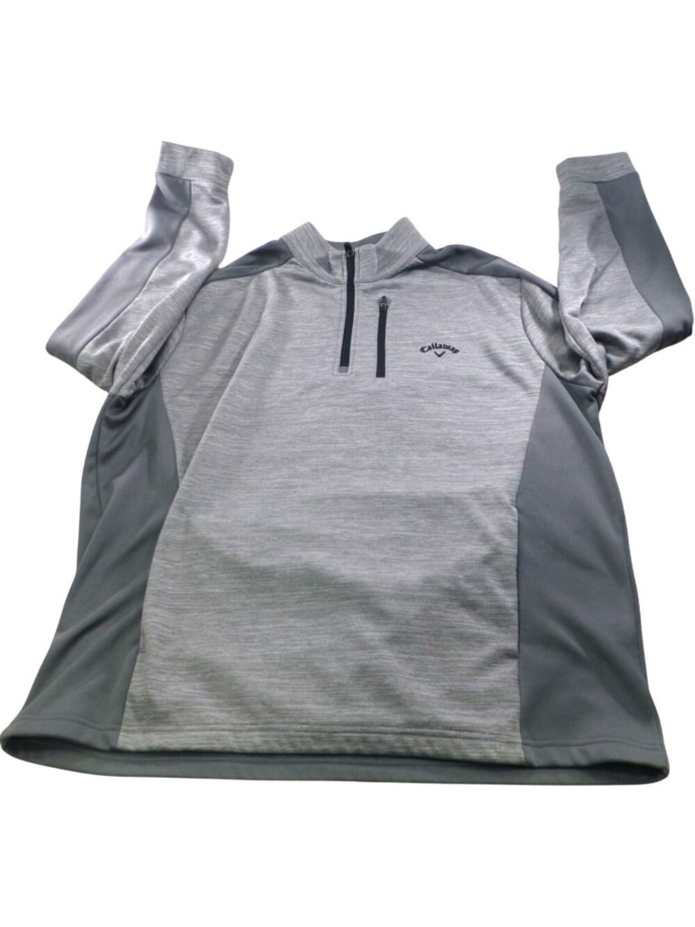 Callaway Mens XL Gray 1/4 Zip Pullover Golf Jacket‎ Polyester Made In Vietnam
